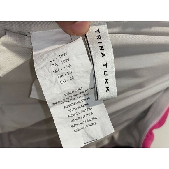 Trina Turk Tanzania Scarf Bandeau One Piece : Women’s Size 18W - Picture 6 of 7